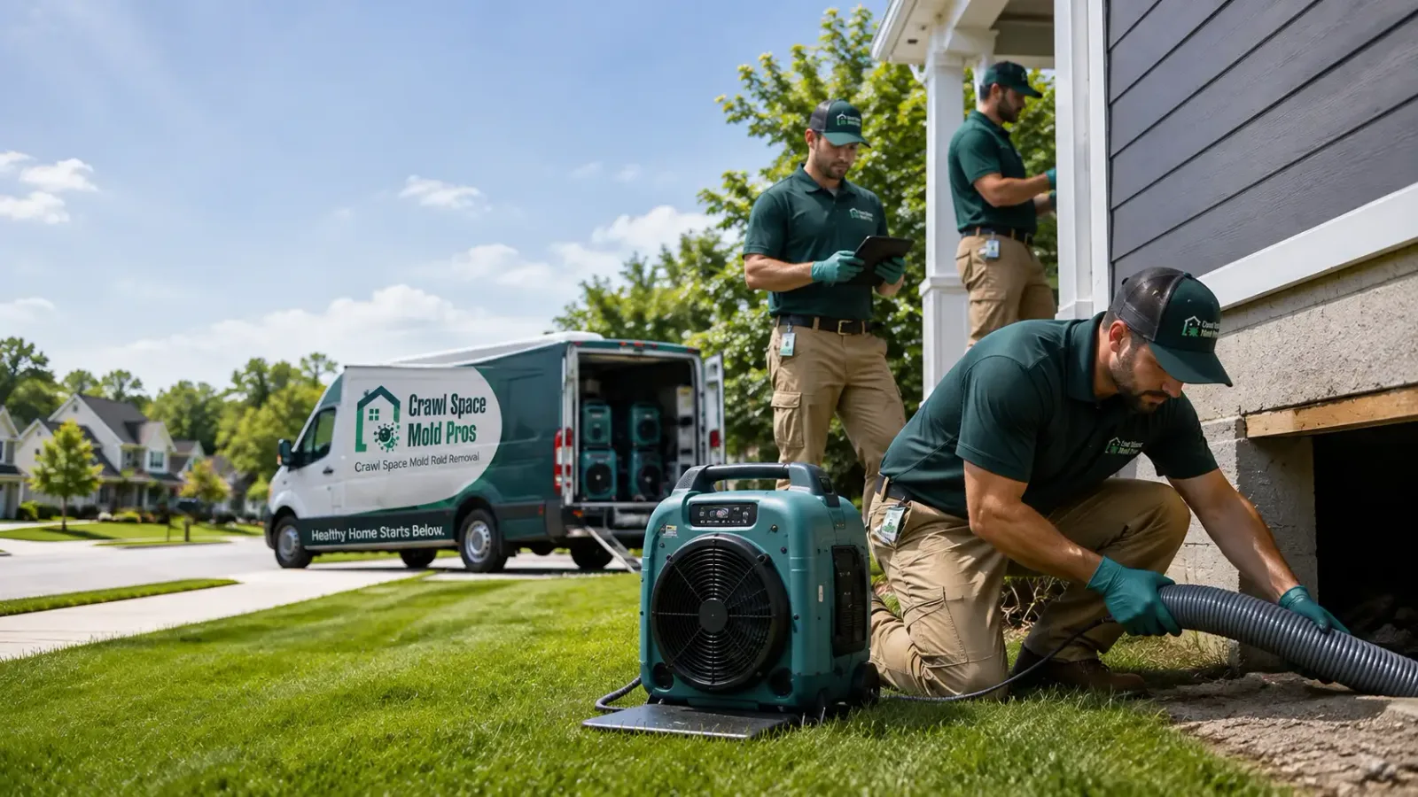 Crawl Space Mold Removal in Adrian, MN
